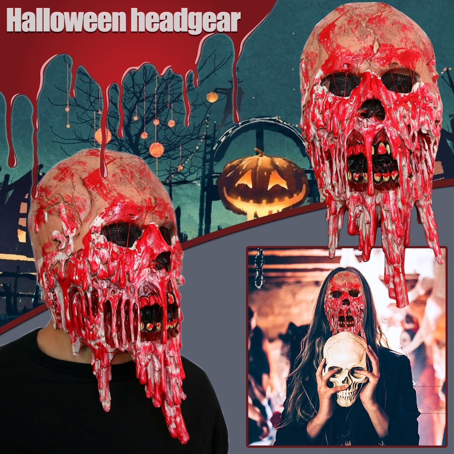 Walking Dead Blood Ghost Face Mask