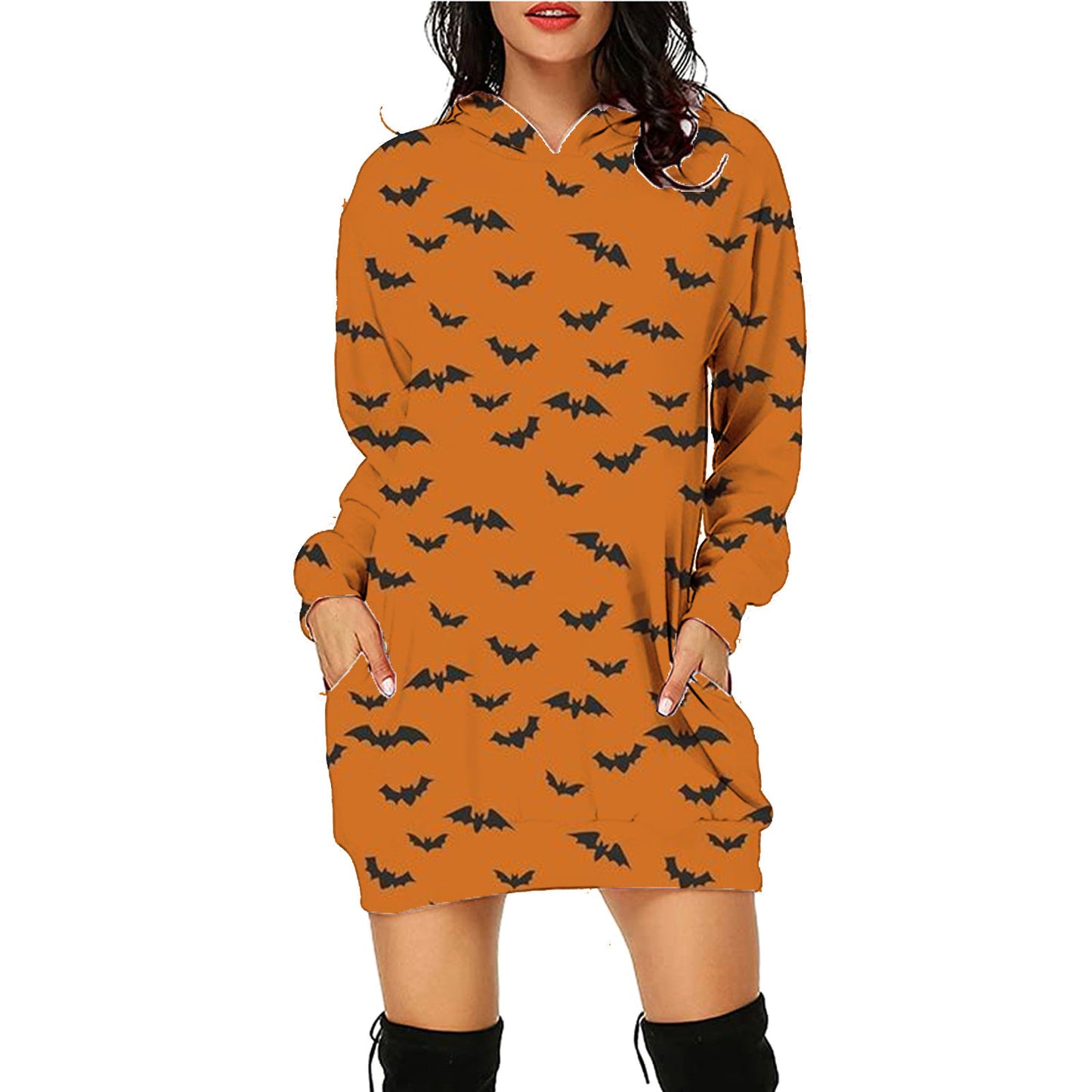 Long Hoodie With Pockets Sweater