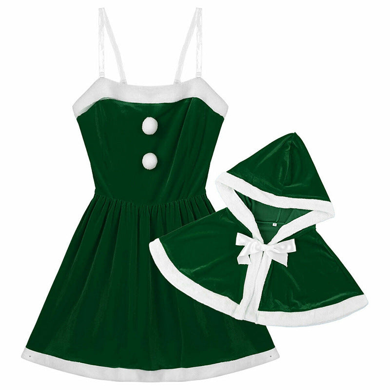 Hooded Cape Christmas costume