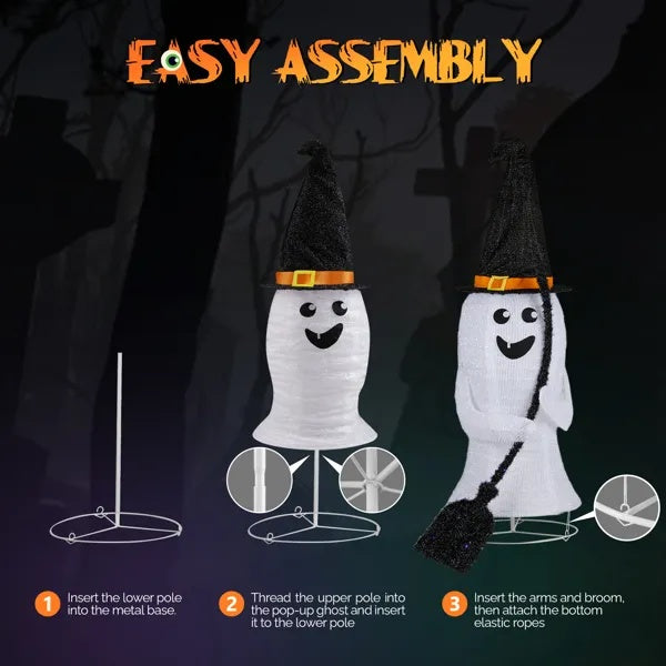 Ghost Lighted Outdoor Decorations