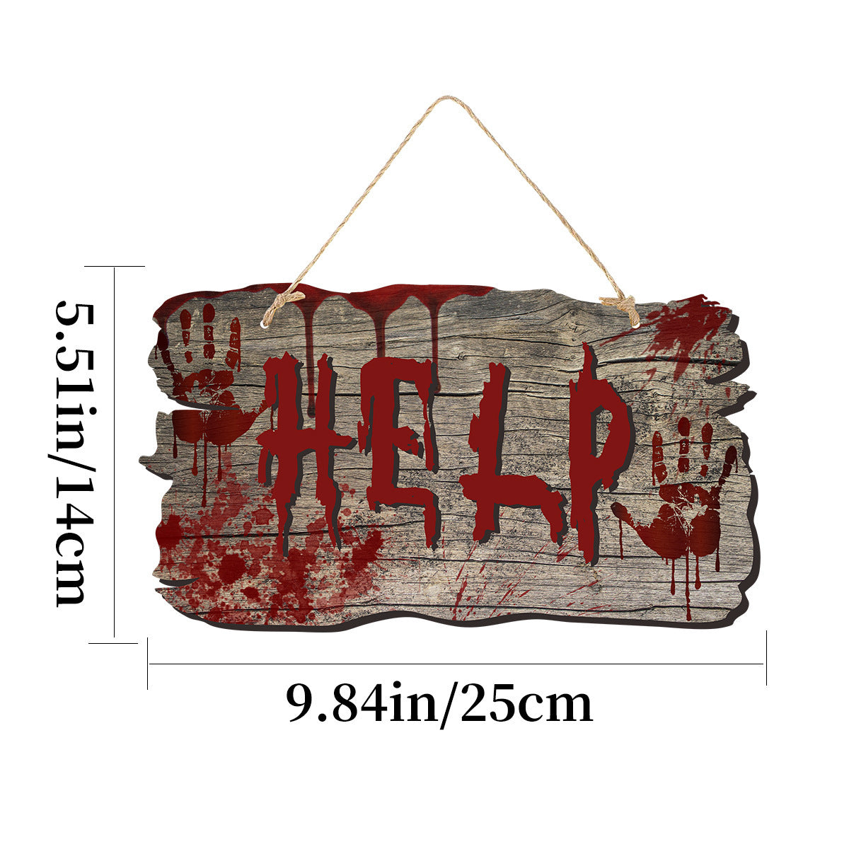 Imitation Wooden Doorplate Ghost
