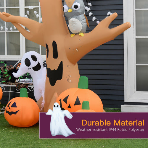 Haunted Tree With Owl/Ghost/Pumpkins