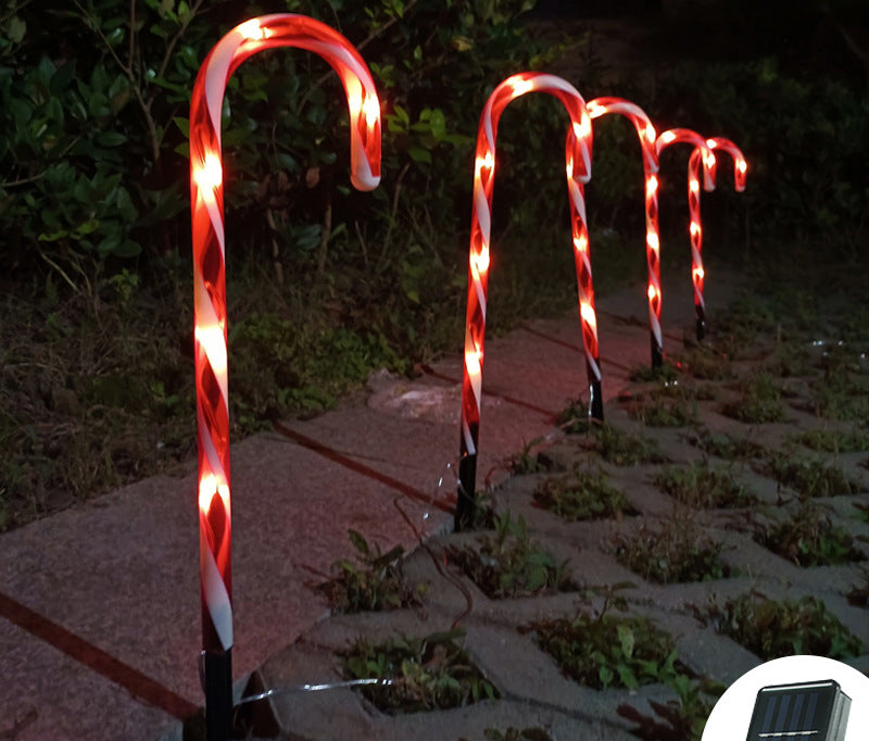 Solar Powered Cane String Lights