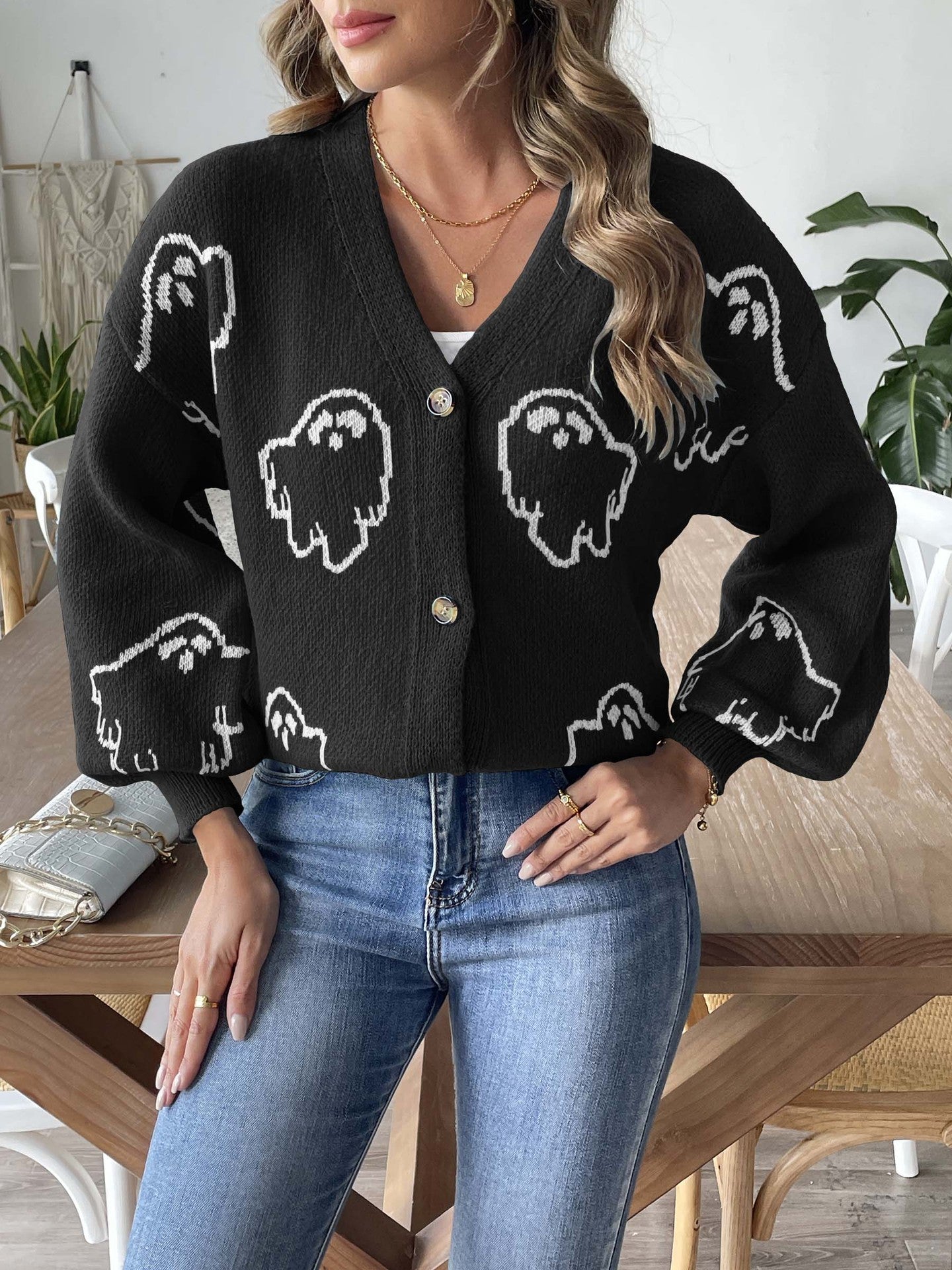 Halloween Sweater Coat