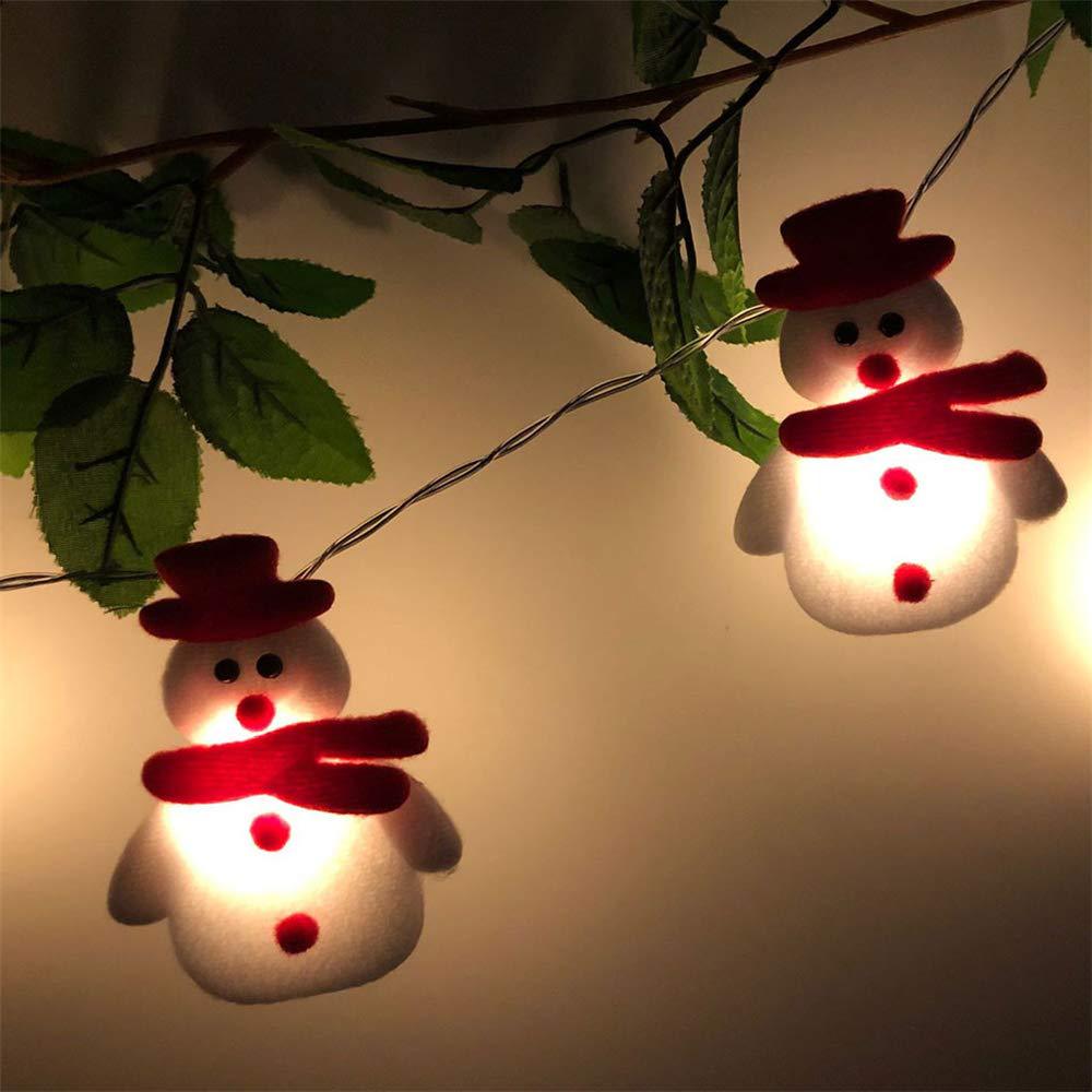 Snowman Christmas Tree LED Garland String Lights