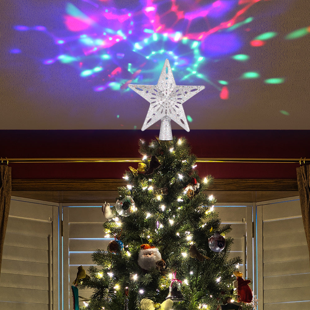 Tree Top Light Star Snowflake