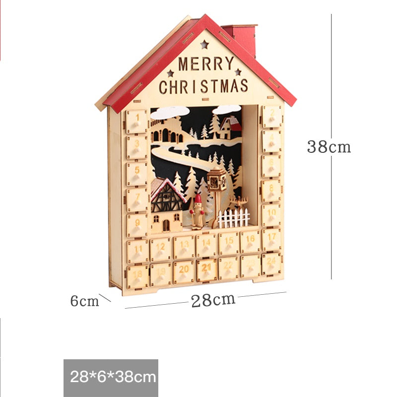 Christmas wooden calendar