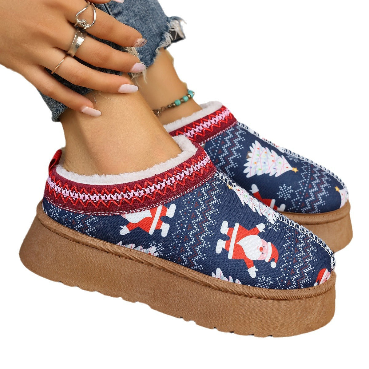 Cartoon Print Ankle Boots