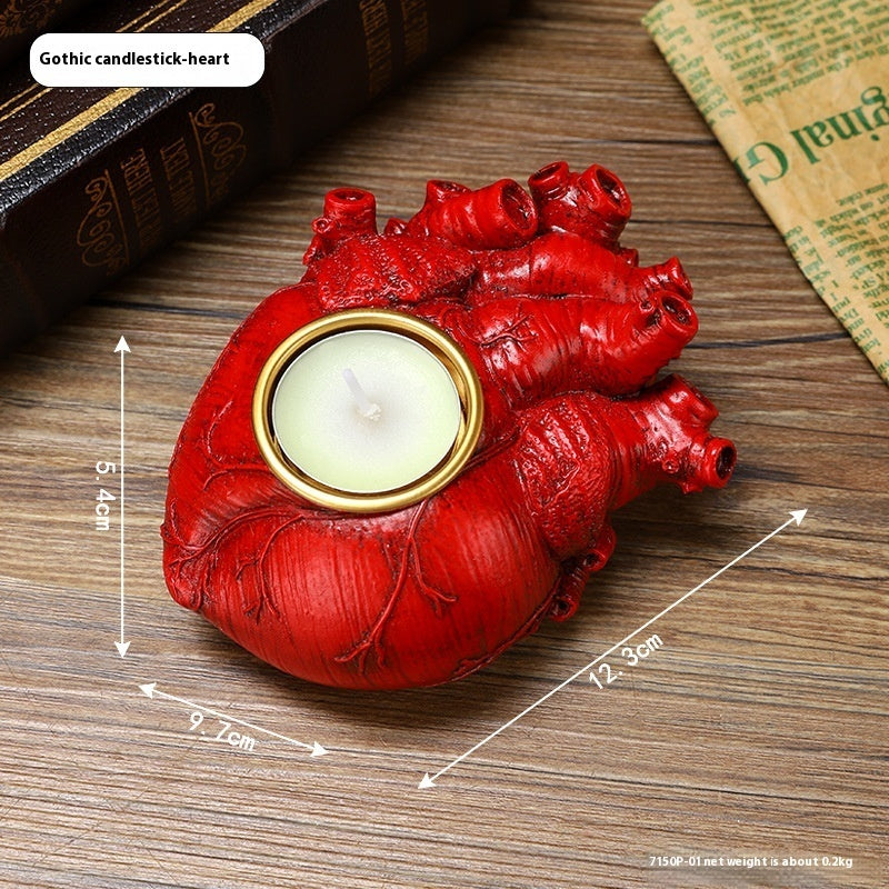 Halloween Heart Candlestick