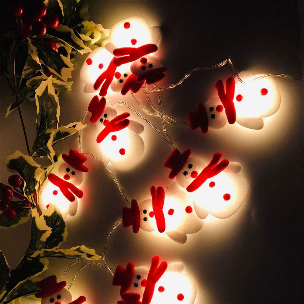 Snowman Christmas Tree LED Garland String Lights