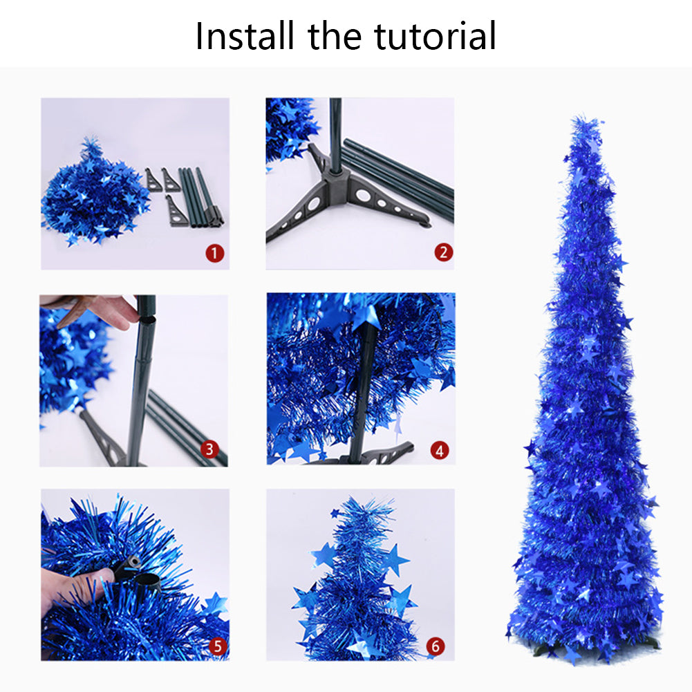 Tinsel Up Christmas Tree