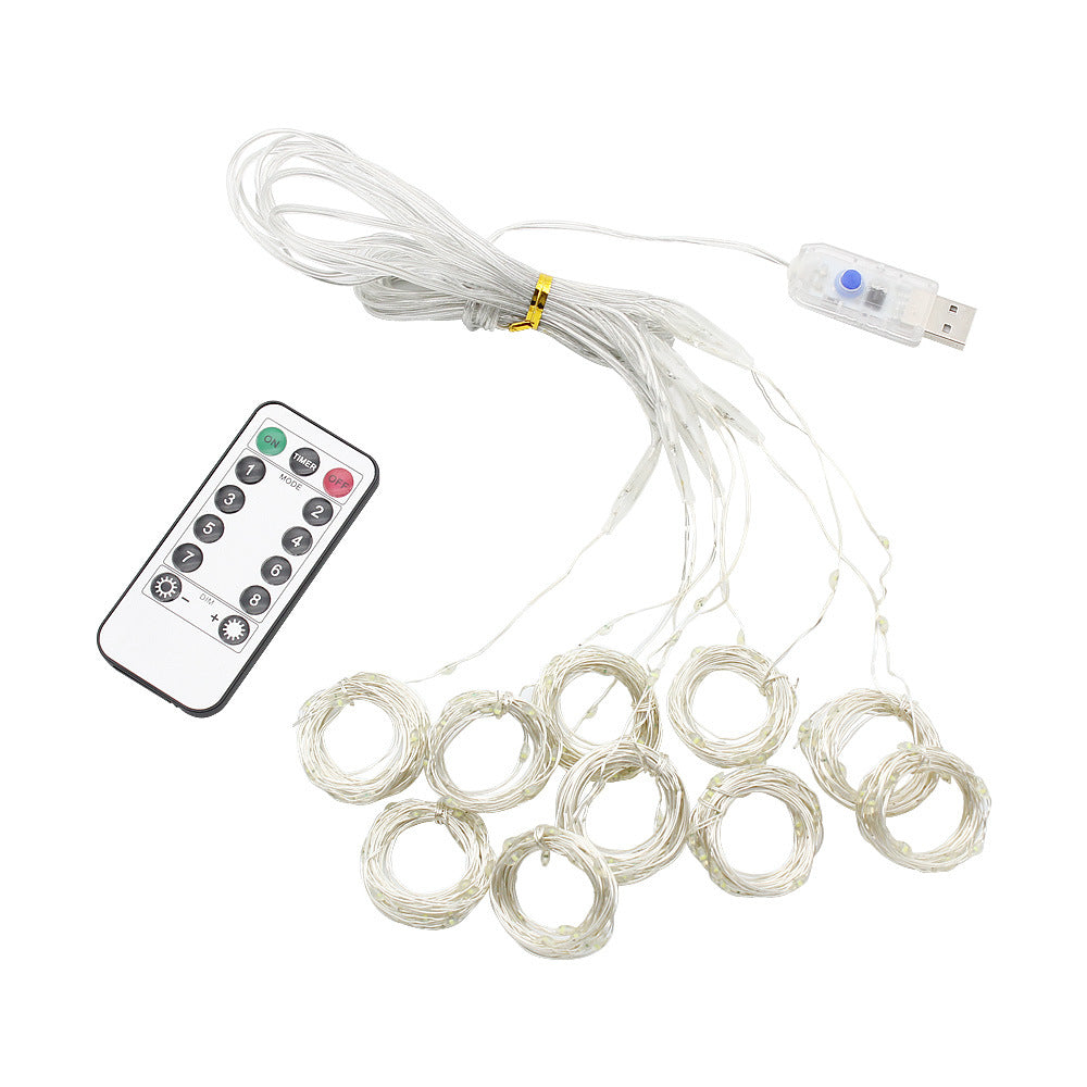 Curtain Garland On The Window USB String Lights