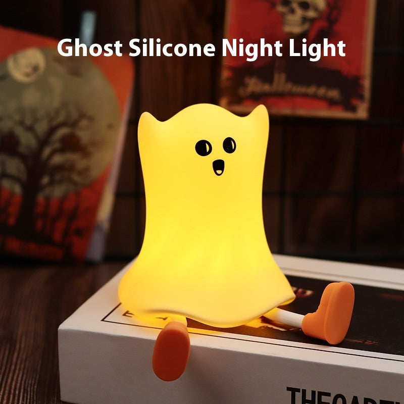 Silicone Ghost Shaped Bedside Lamp