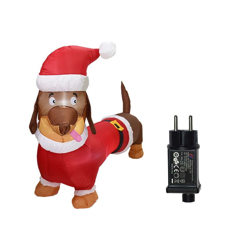 Christmas Inflatable Dog Lighting