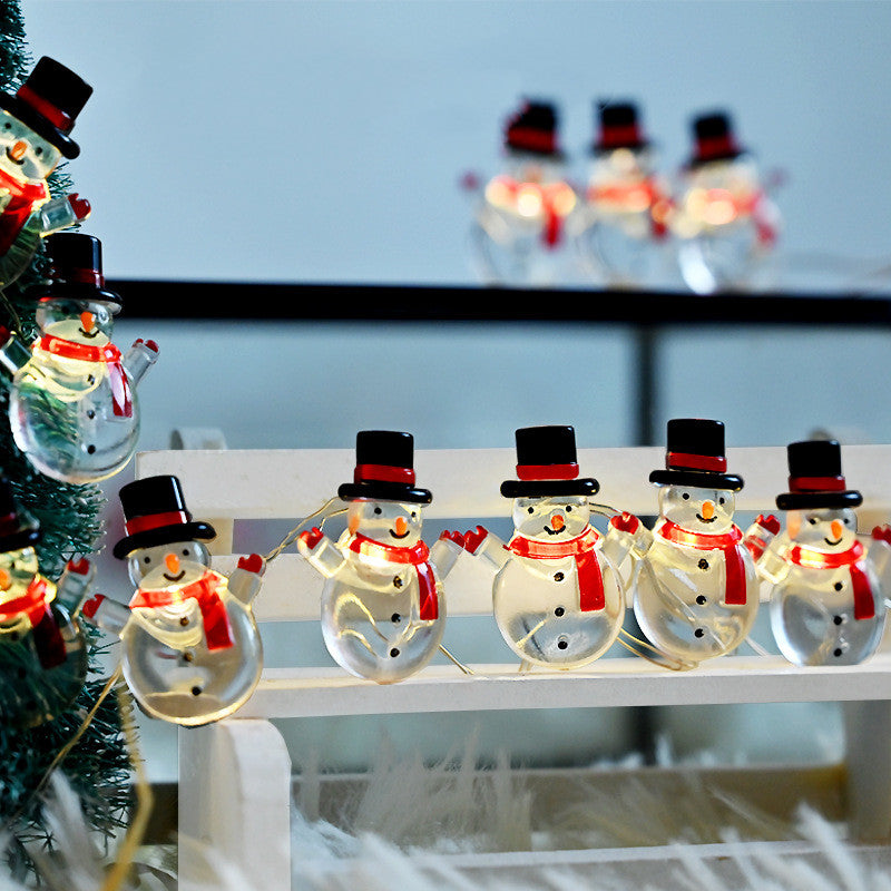Snowman Modeling Decorative String Lights