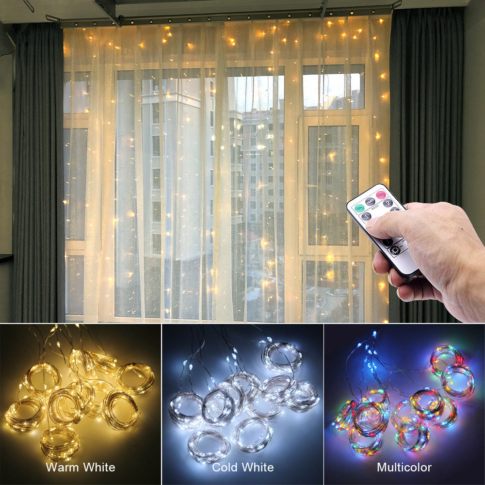 Curtain Garland On The Window USB String Lights