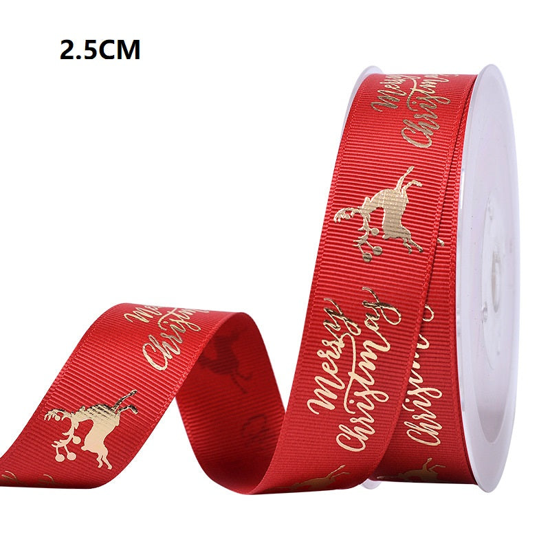 Polyester Christmas Scene Ribbon