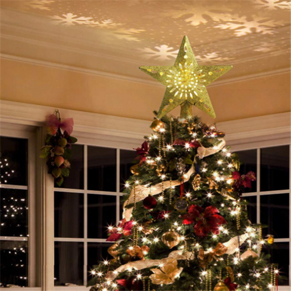 Tree Top Light Star Snowflake