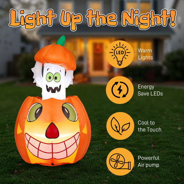Animated Pumpkin Ghost