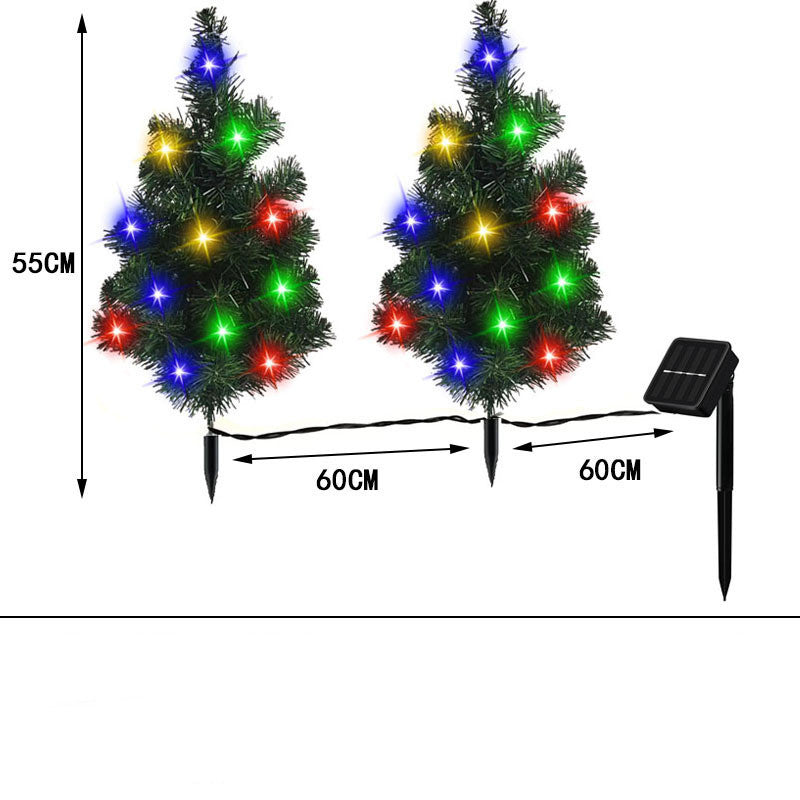 Solar Christmas Tree Lamp Garden