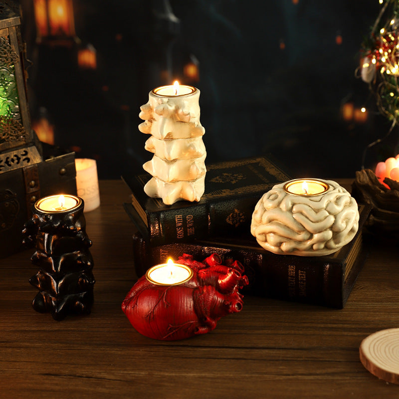 Halloween Heart Candlestick