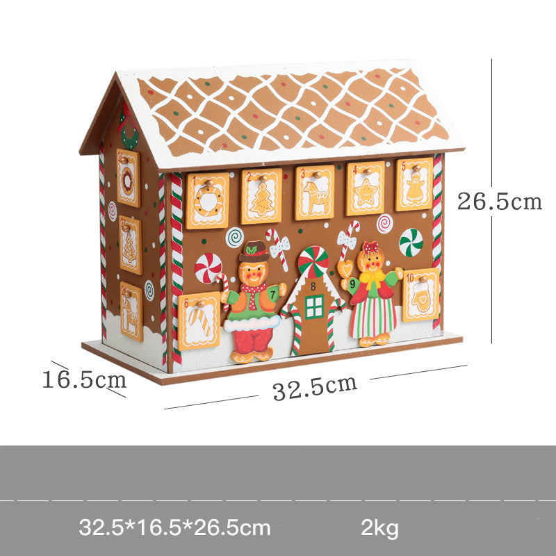 Christmas wooden calendar