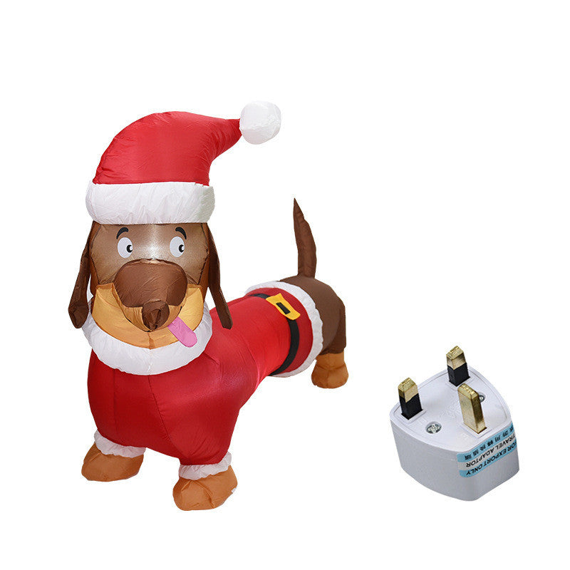 Christmas Inflatable Dog Lighting