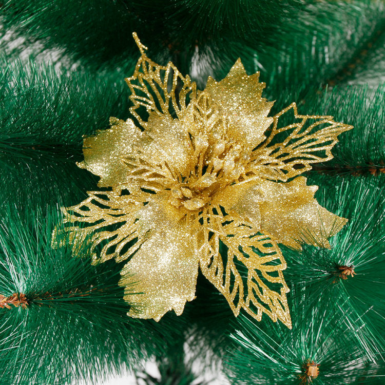 Hollowed out Christmas flowers
