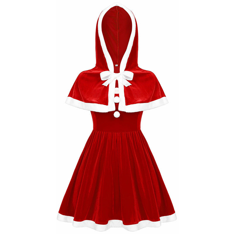 Hooded Cape Christmas costume