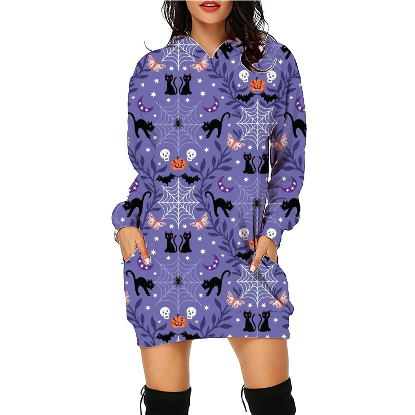 Long Hoodie With Pockets Sweater