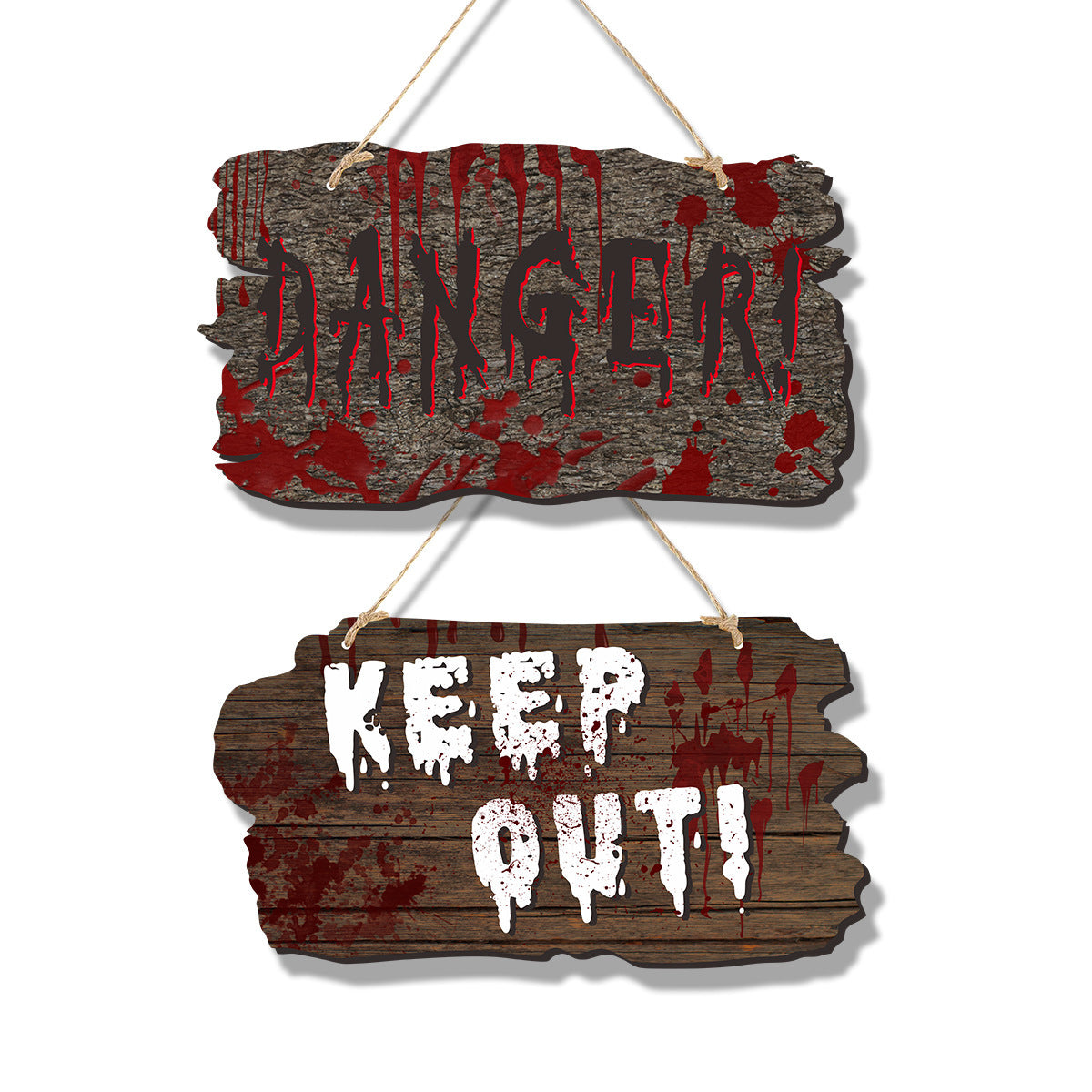 Imitation Wooden Doorplate Ghost