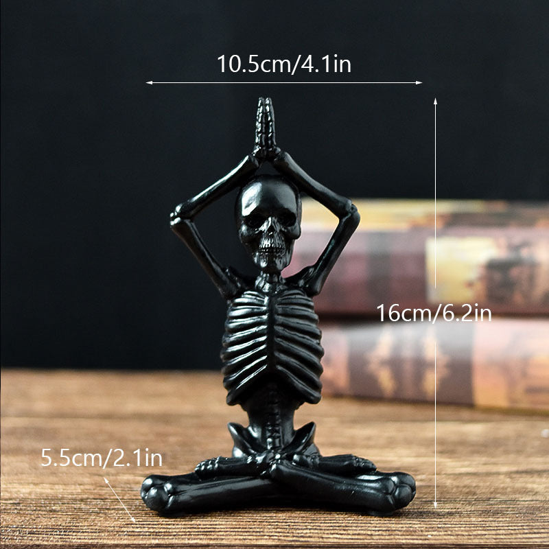 Halloween Horror Desktop Modeling Yoga Skull Skeleton