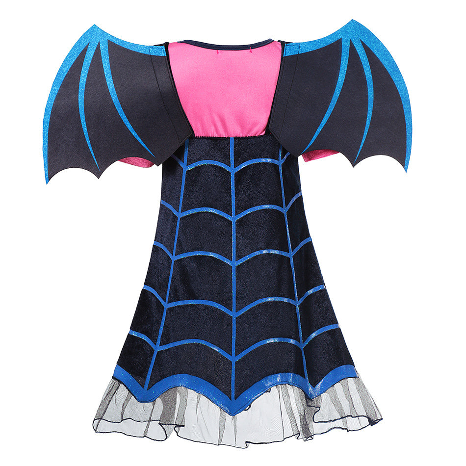 Girl's Halloween Vampire Sleeveless Dress