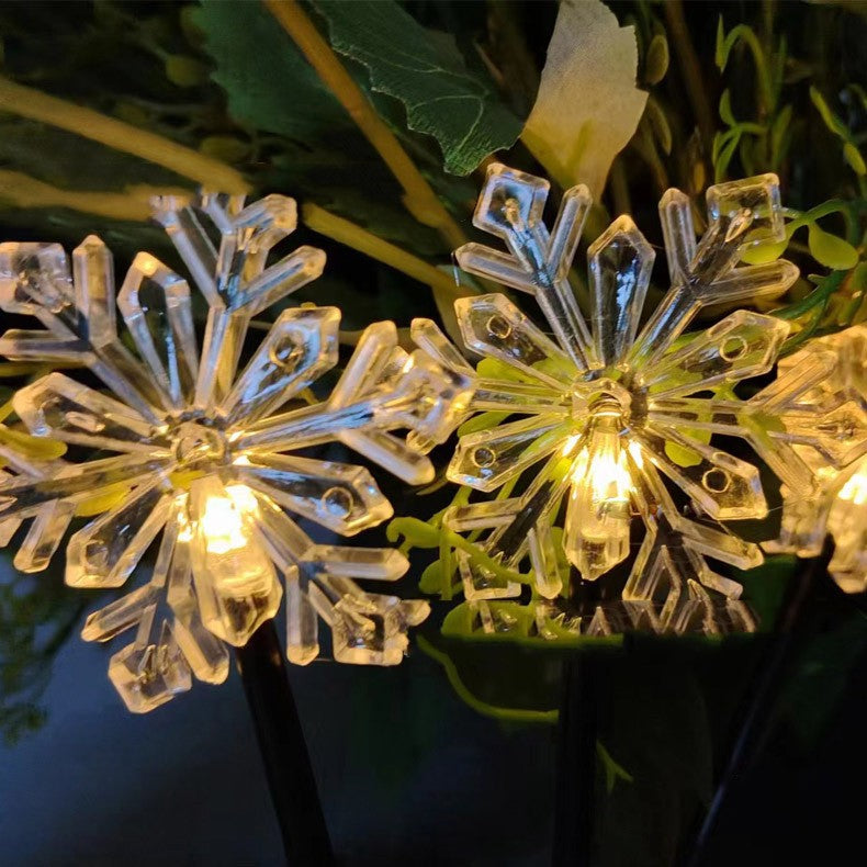 Snowflake Solar-powered String Lights
