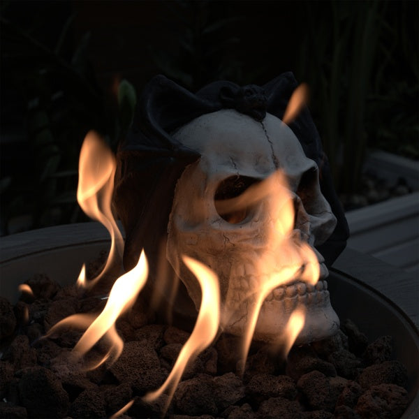 Outdoor Skull Gas Fireplace