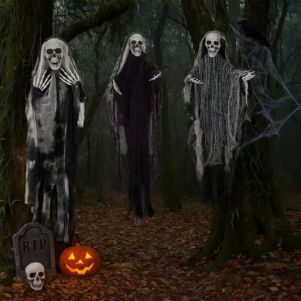 3 Pack Skeleton Ghosts Decorations