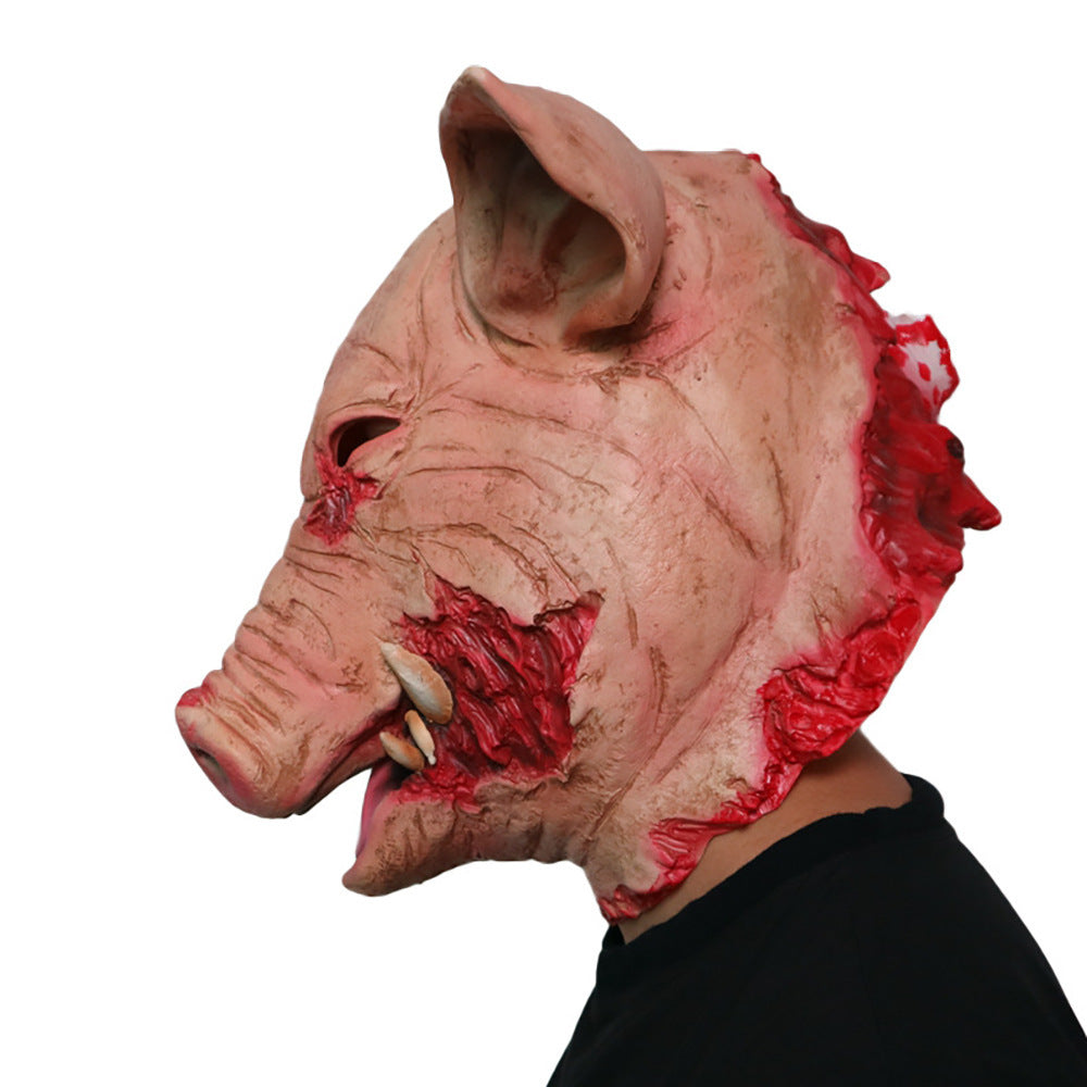Rotten Face Pig Head Mask