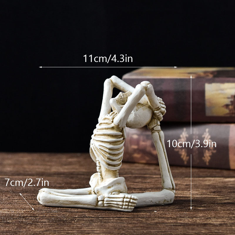 Halloween Horror Desktop Modeling Yoga Skull Skeleton