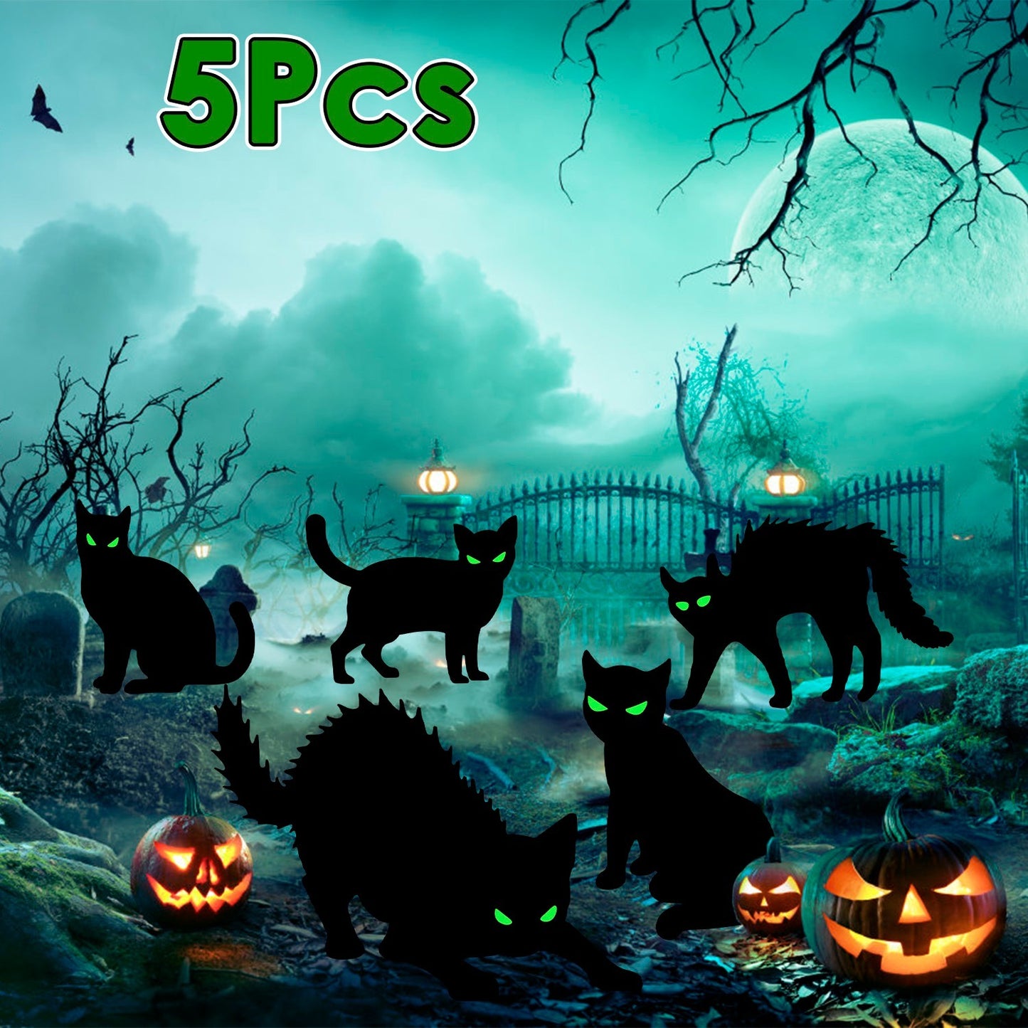 Skull/Tomb/Black Cat Yard Signs