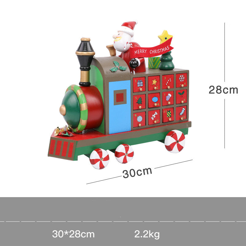 Christmas wooden calendar