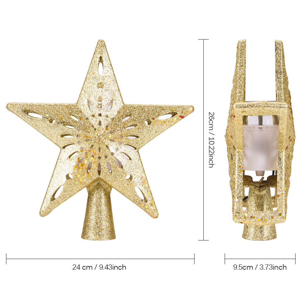 Tree Top Light Star Snowflake
