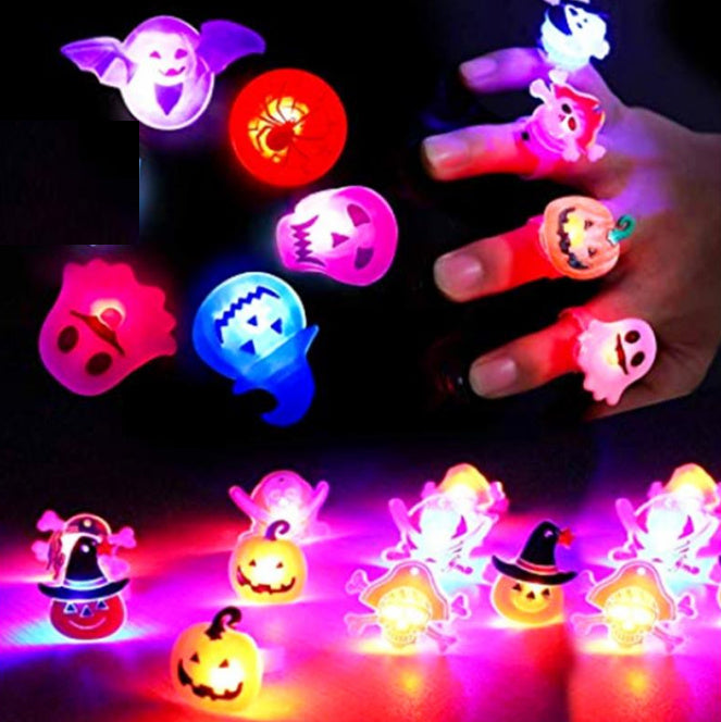 Halloween Glowing Brooch Ring