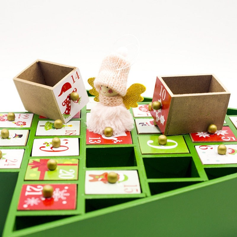 Christmas wooden calendar