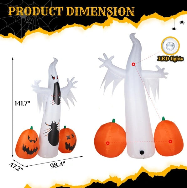 11.8 FT Ghost Spider Pumpkin