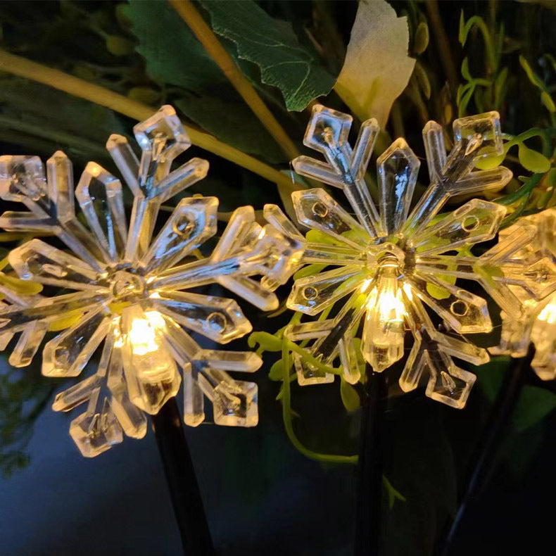 Snowflake Solar-powered String Lights