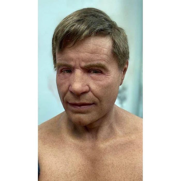 Face Wig Old Man Mask