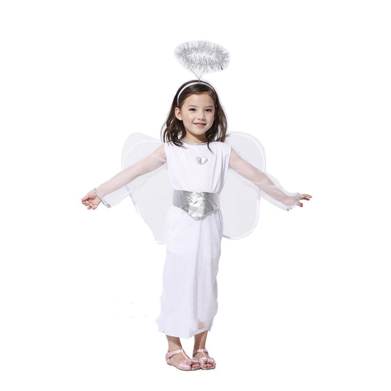 Girls Angel Dress Costume