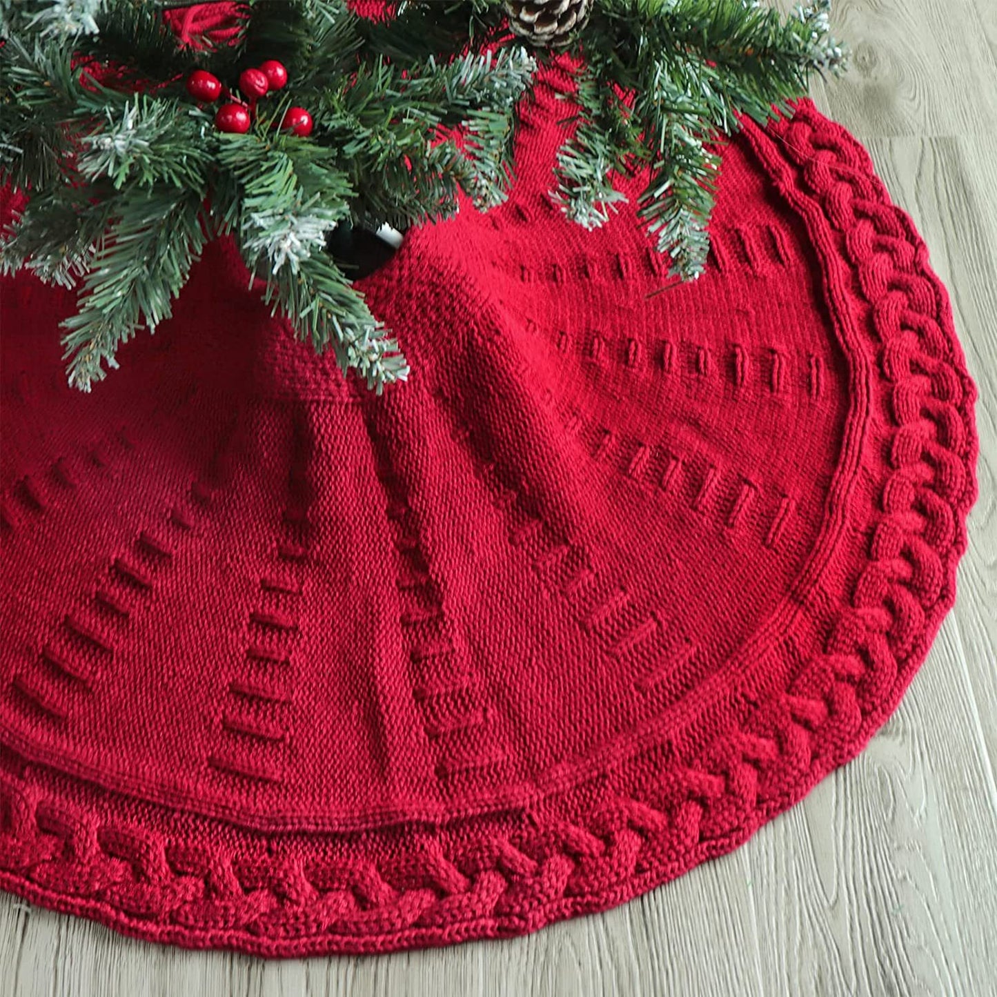 Christmas Knitted Tree Skirt