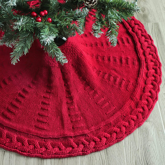 Christmas Knitted Tree Skirt