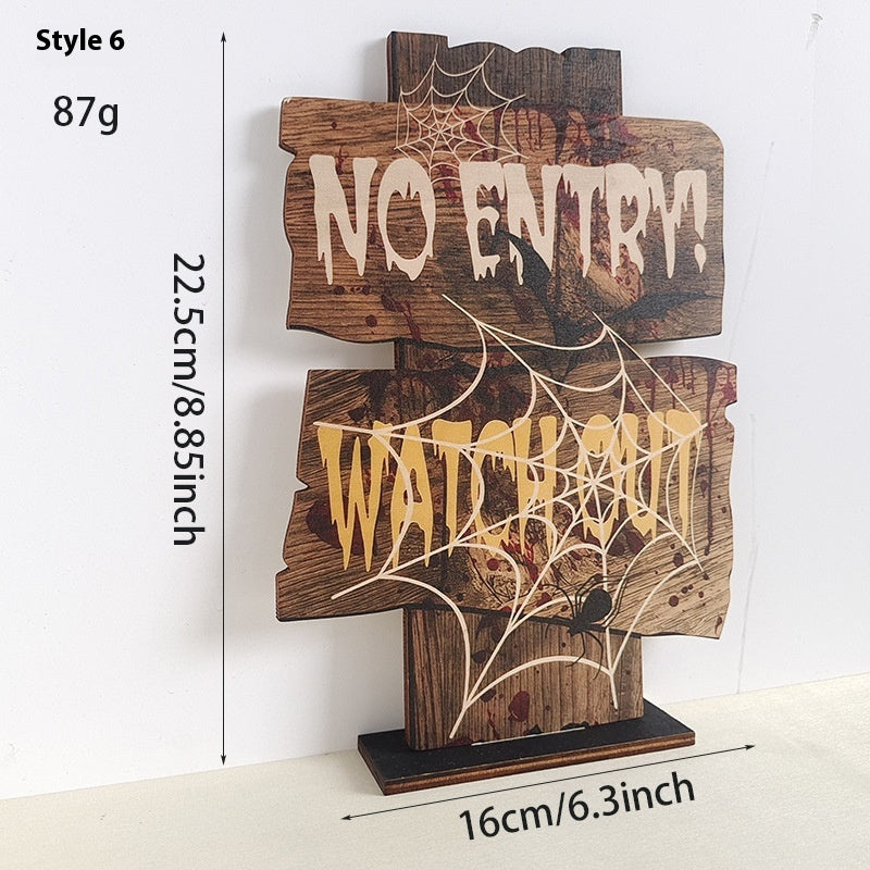 Wooden Retro Halloween Decoration